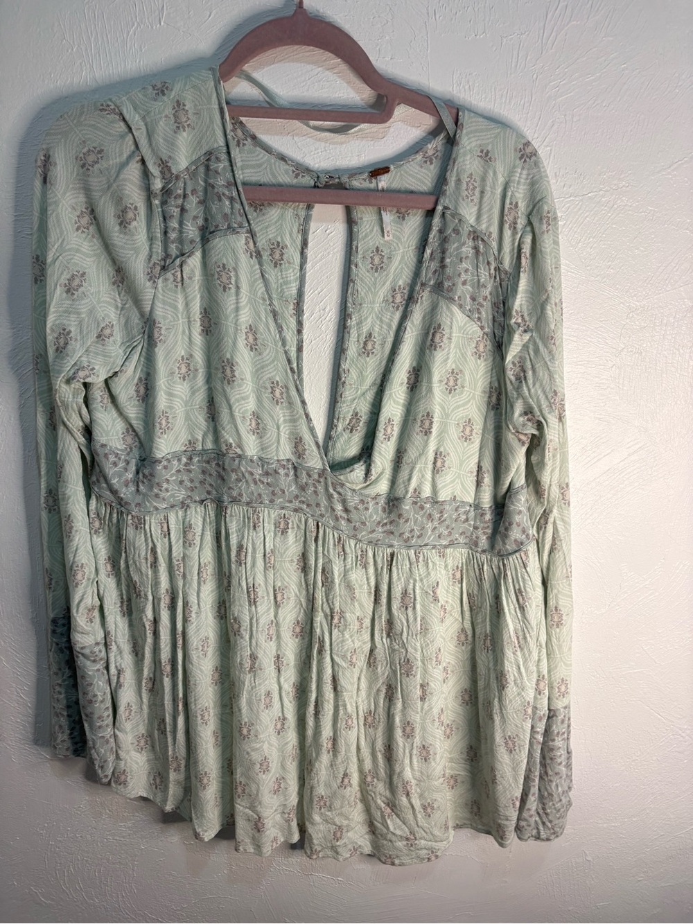 FREE PEOPLE Rolling Hills Print Bell Sleeve Tunic - Picture 3 of 7